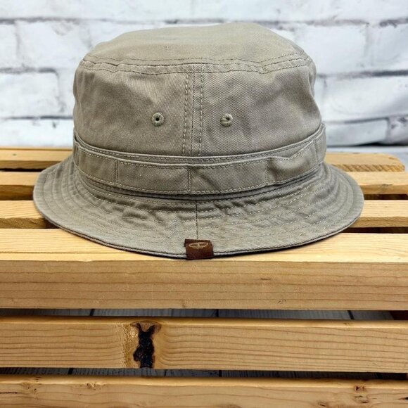 Timberland Tan Cotton Bucket Boonie Hat with Foliage Band L - Picture 2 of 6